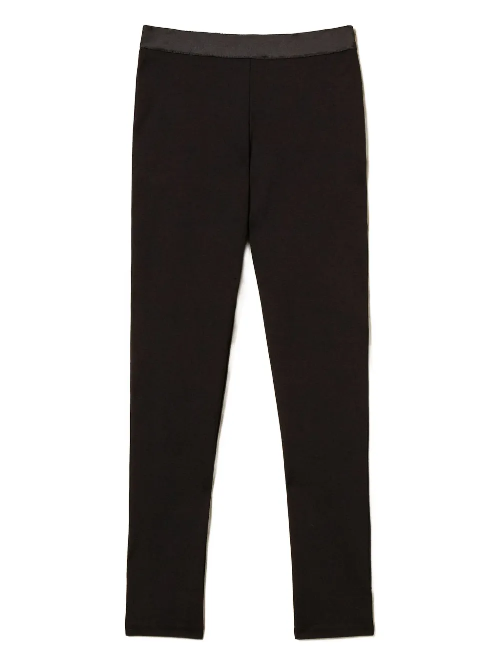 TWINSET Broek met satijnen tailleband Zwart