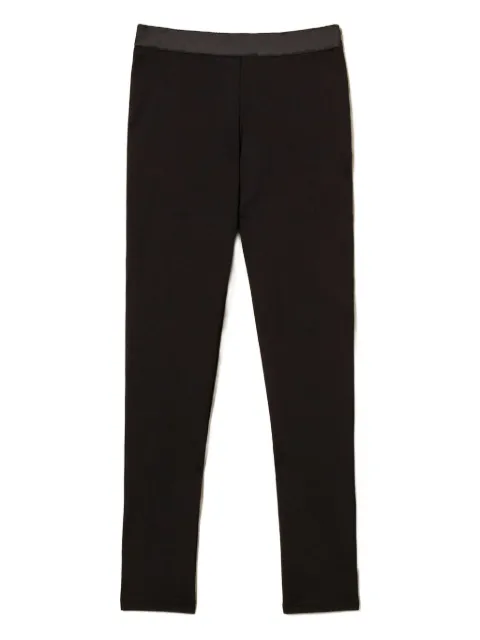 TWINSET pantalones con satén en la pretina