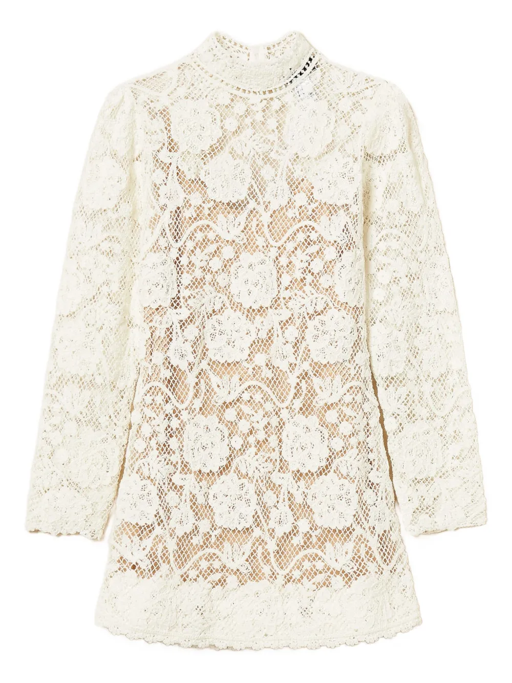 TWINSET Abito corto a fiori - Bianco