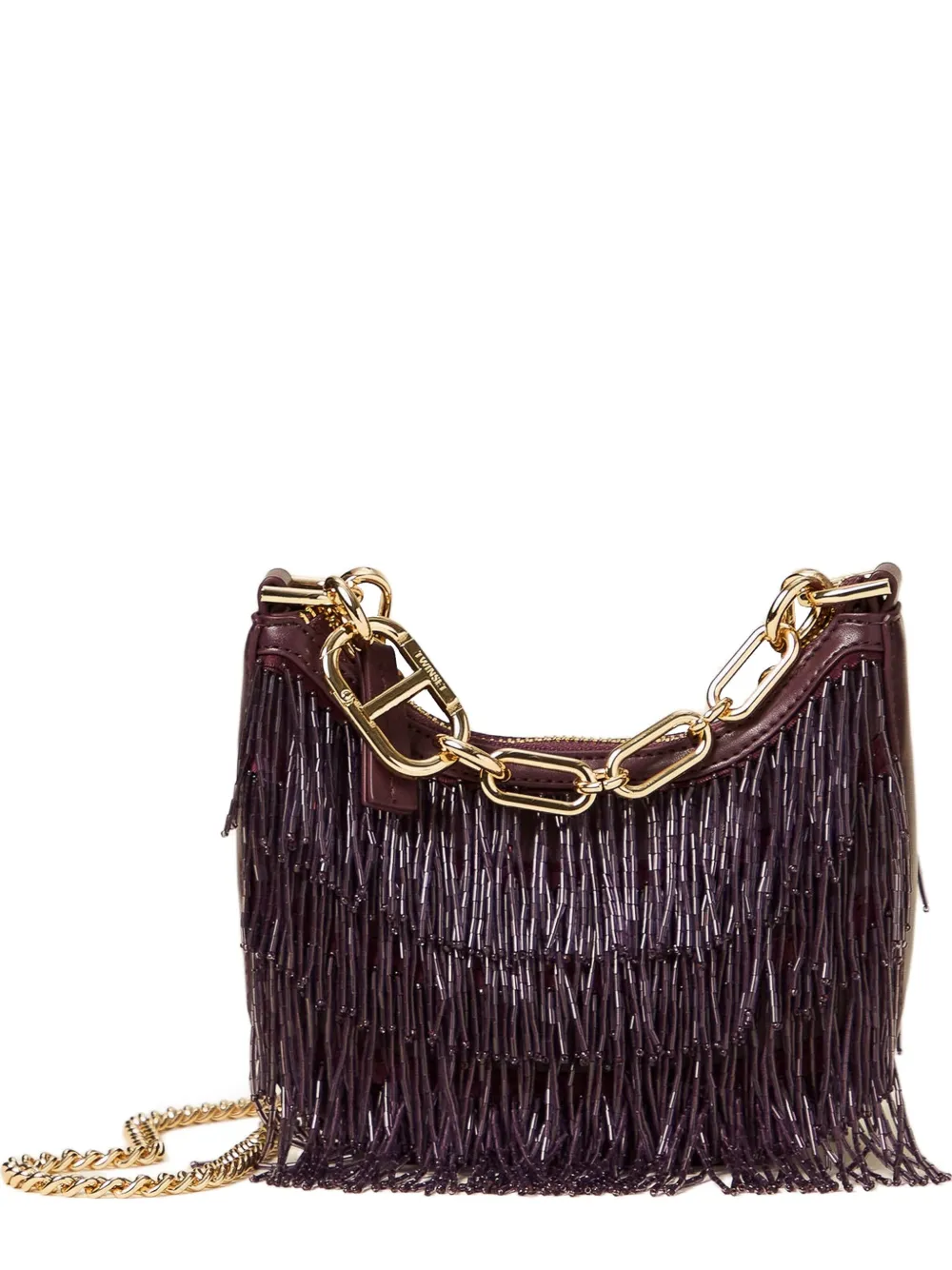 TWINSET Coissant fringe chain shoulder bag | Red | Image 1