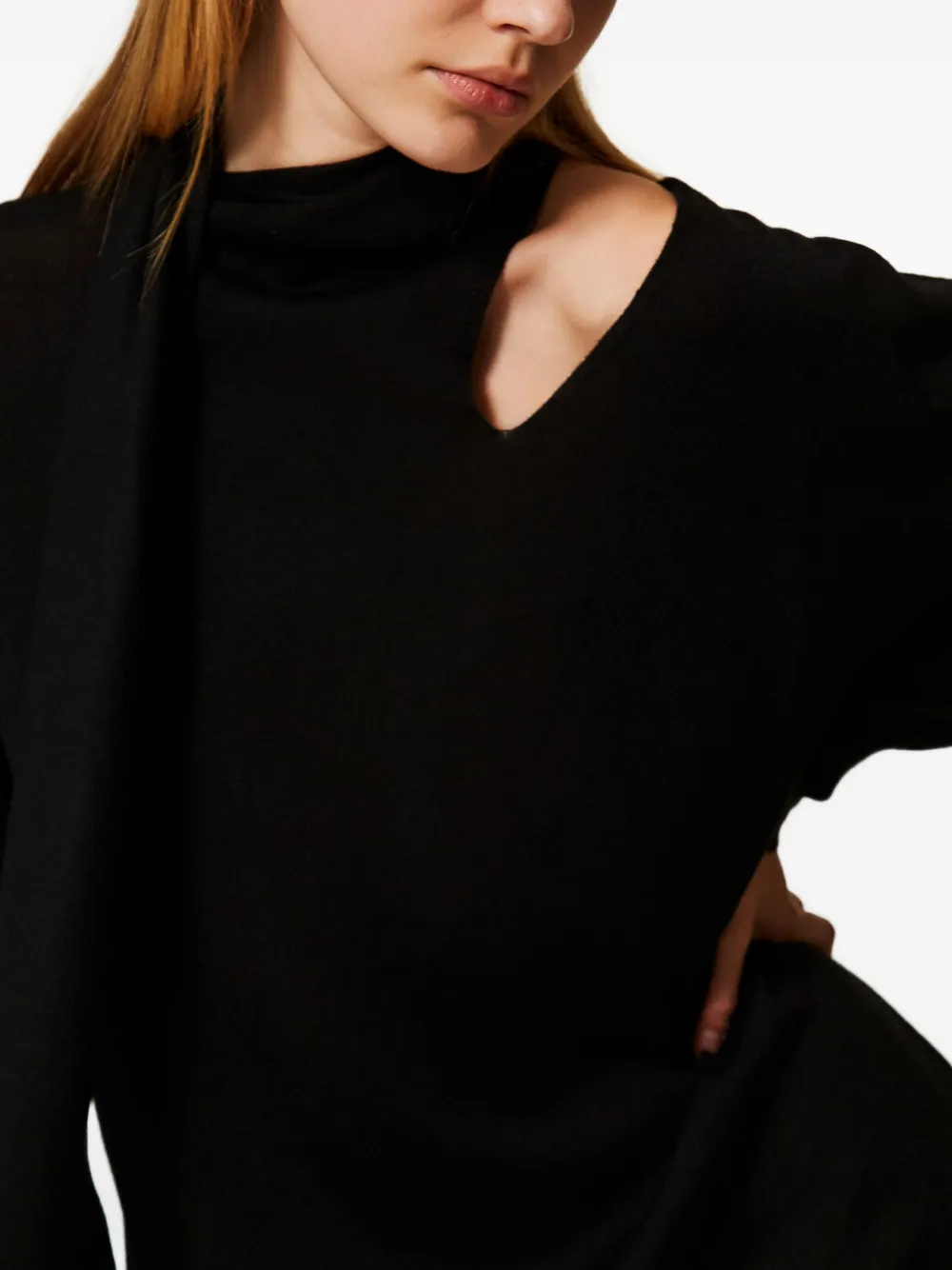 TWINSET Uitgesneden mini-jurk Zwart