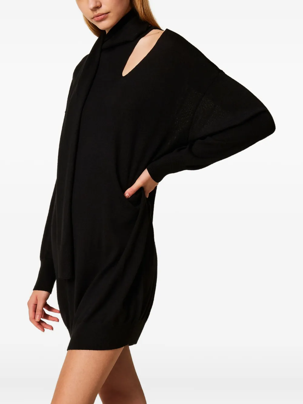 TWINSET Uitgesneden mini-jurk Zwart