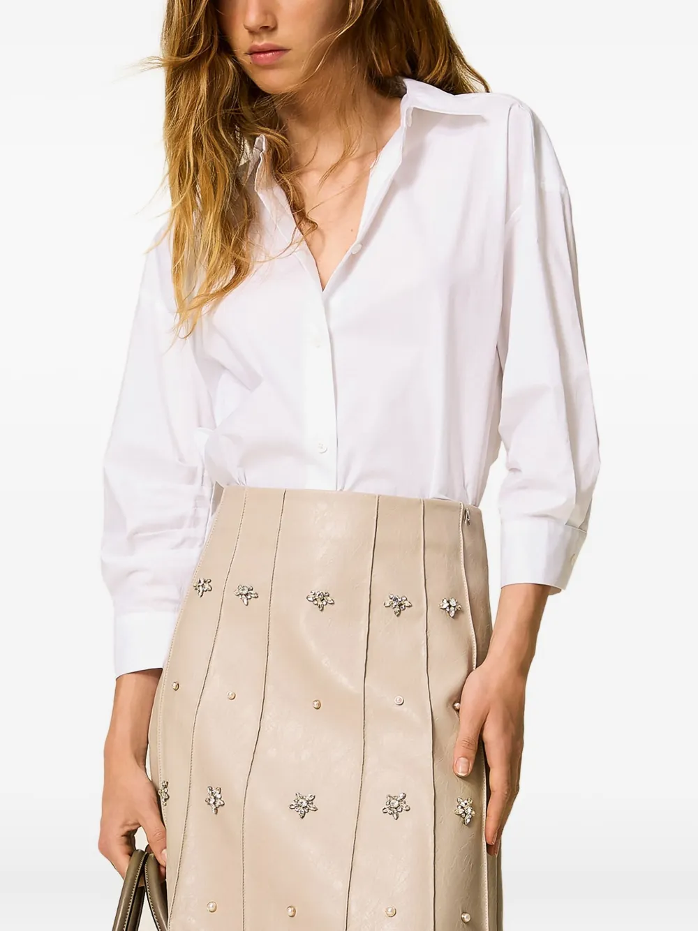 TWINSET Popeline blouse Wit