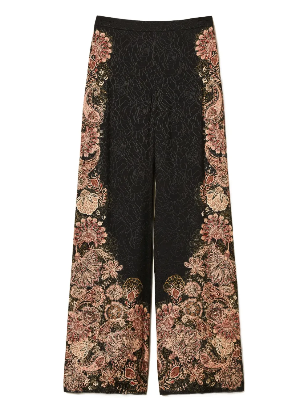 TWINSET Broek met paisley-print Zwart