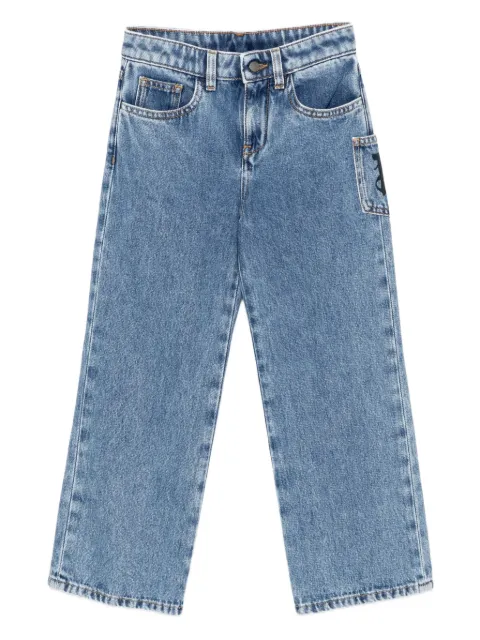 Palm Angels Kids embroidered-logo jeans