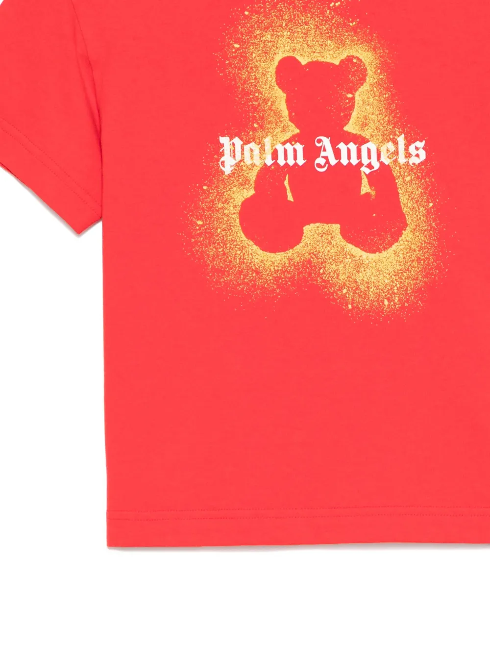 Palm Angels Kids T-shirt met logoprint Rood