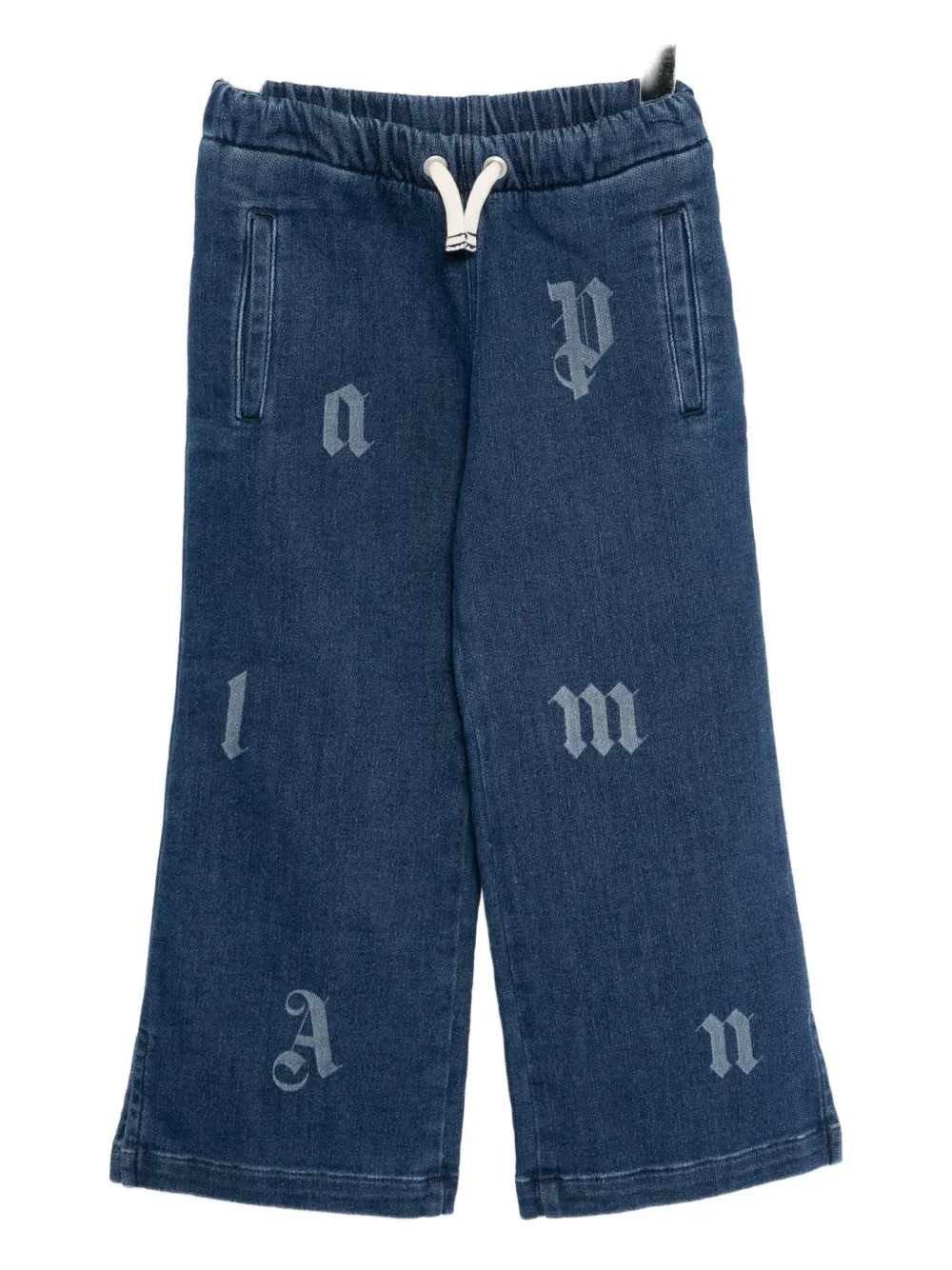 Palm Angels Kids logo-print trousers | Blue | Image 1