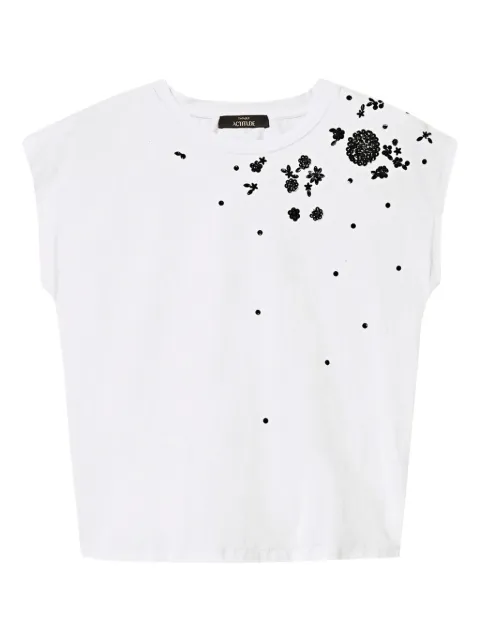 TWINSET playera con bordado floral