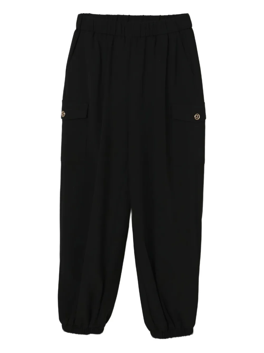 TWINSET Kids elasticated cuffed trousers - Nero