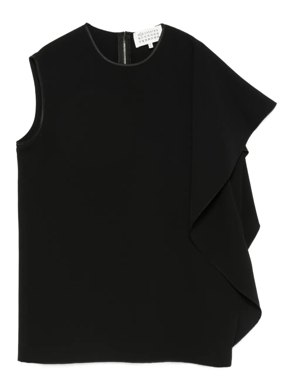 Maison Martin Margiela Pre-Owned 2010s asymmetrical ruffle blouse | Black | Image 1