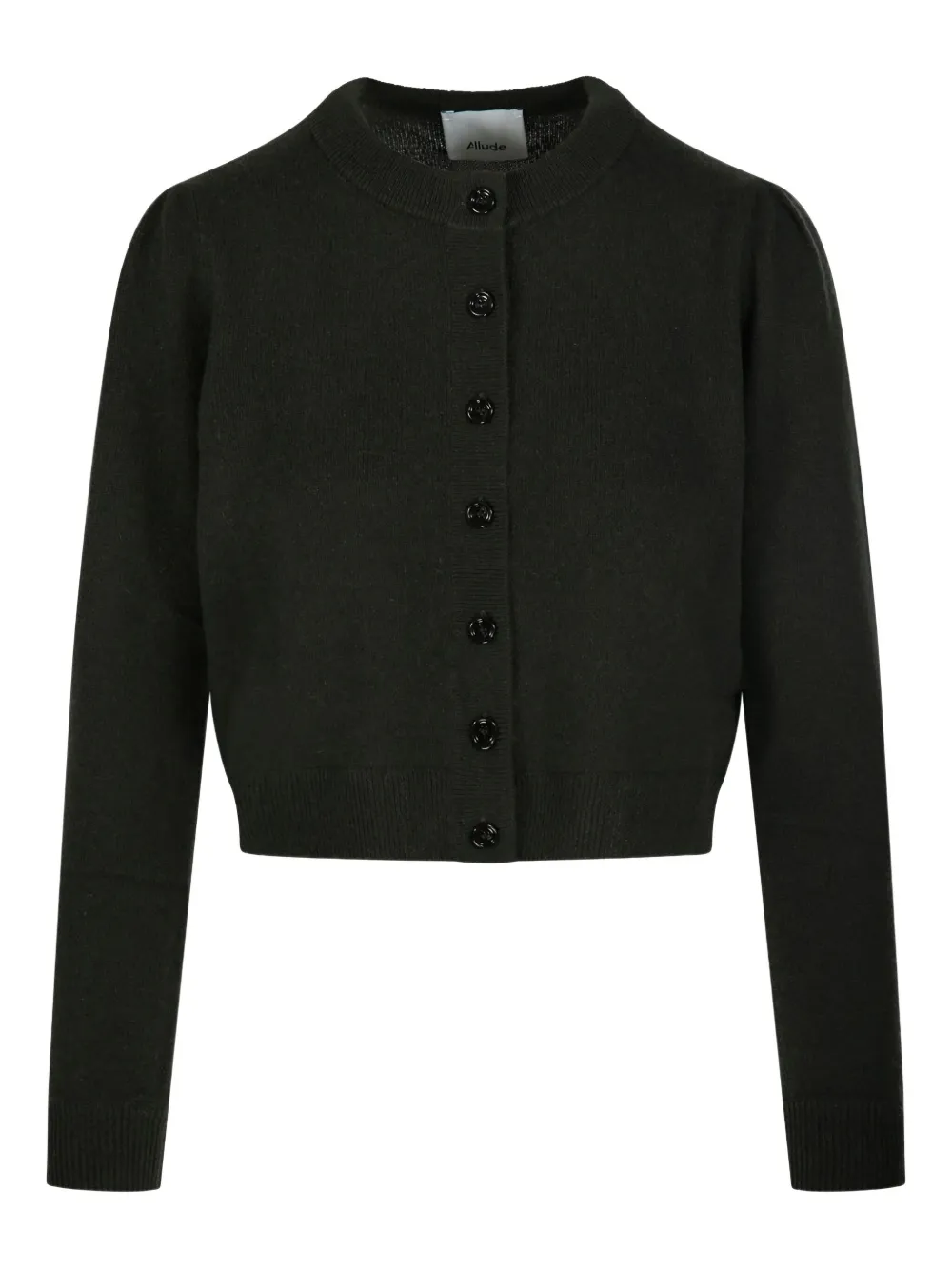 Allude puff-sleeve cardigan Groen