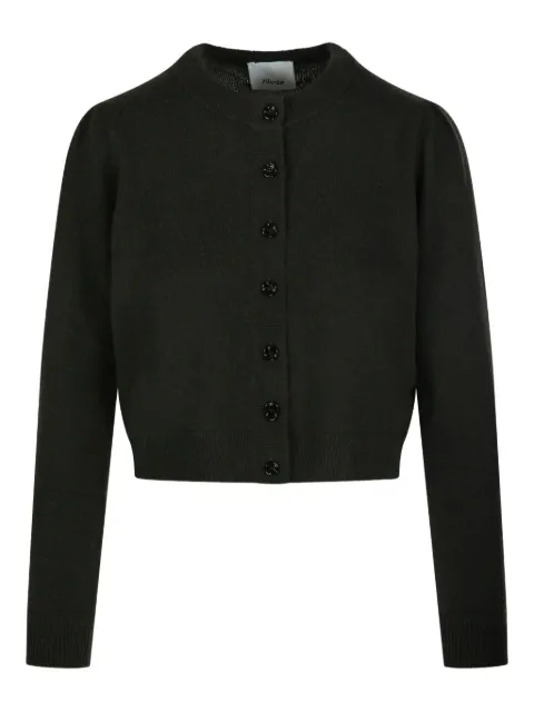Allude puff-sleeve cardigan