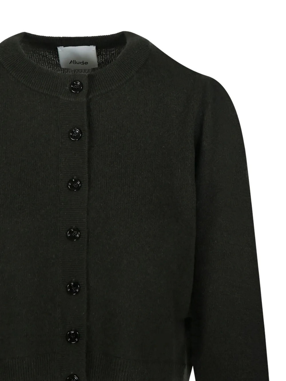 Allude puff-sleeve cardigan Groen