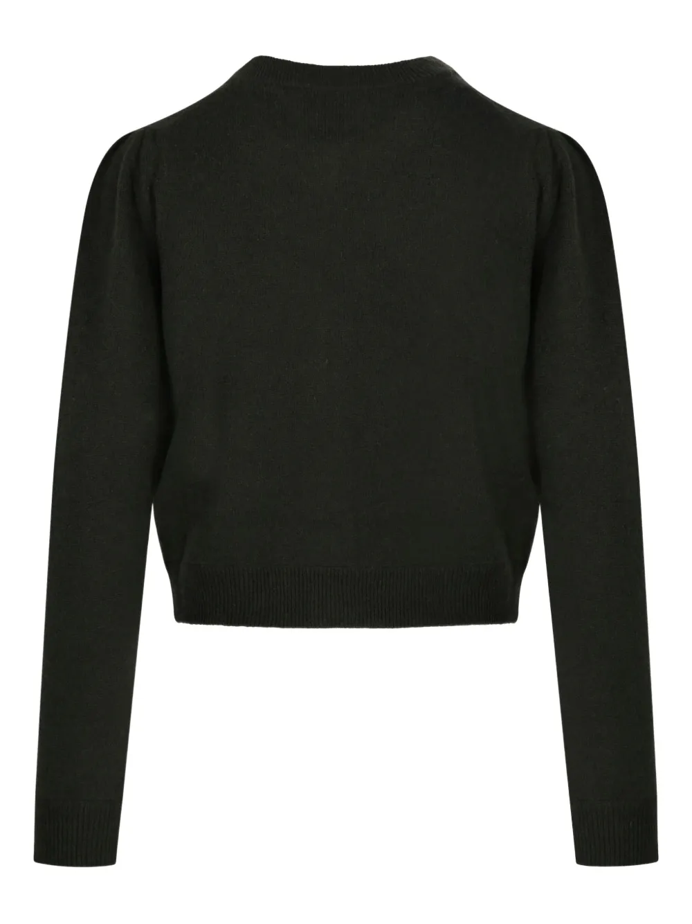 Allude puff-sleeve cardigan Groen