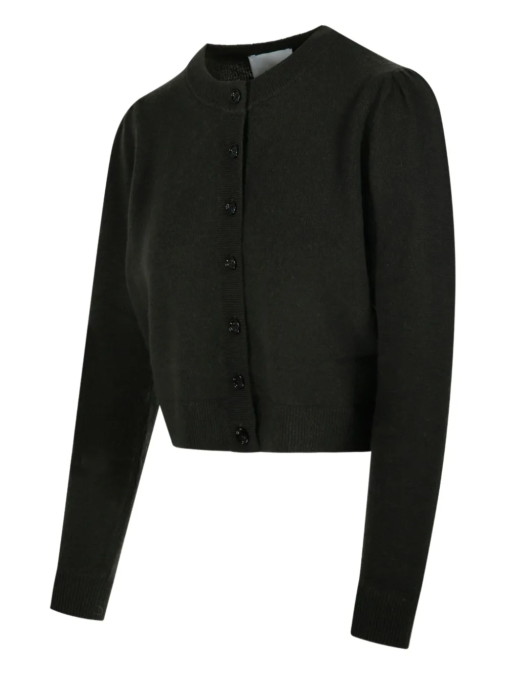 Allude puff-sleeve cardigan Groen
