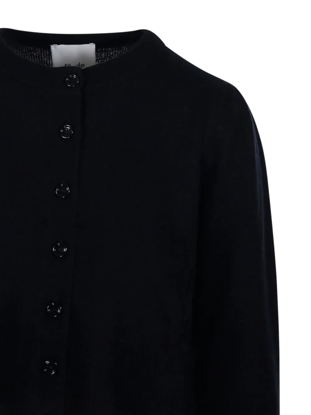 Allude crew-neck cardigan Zwart