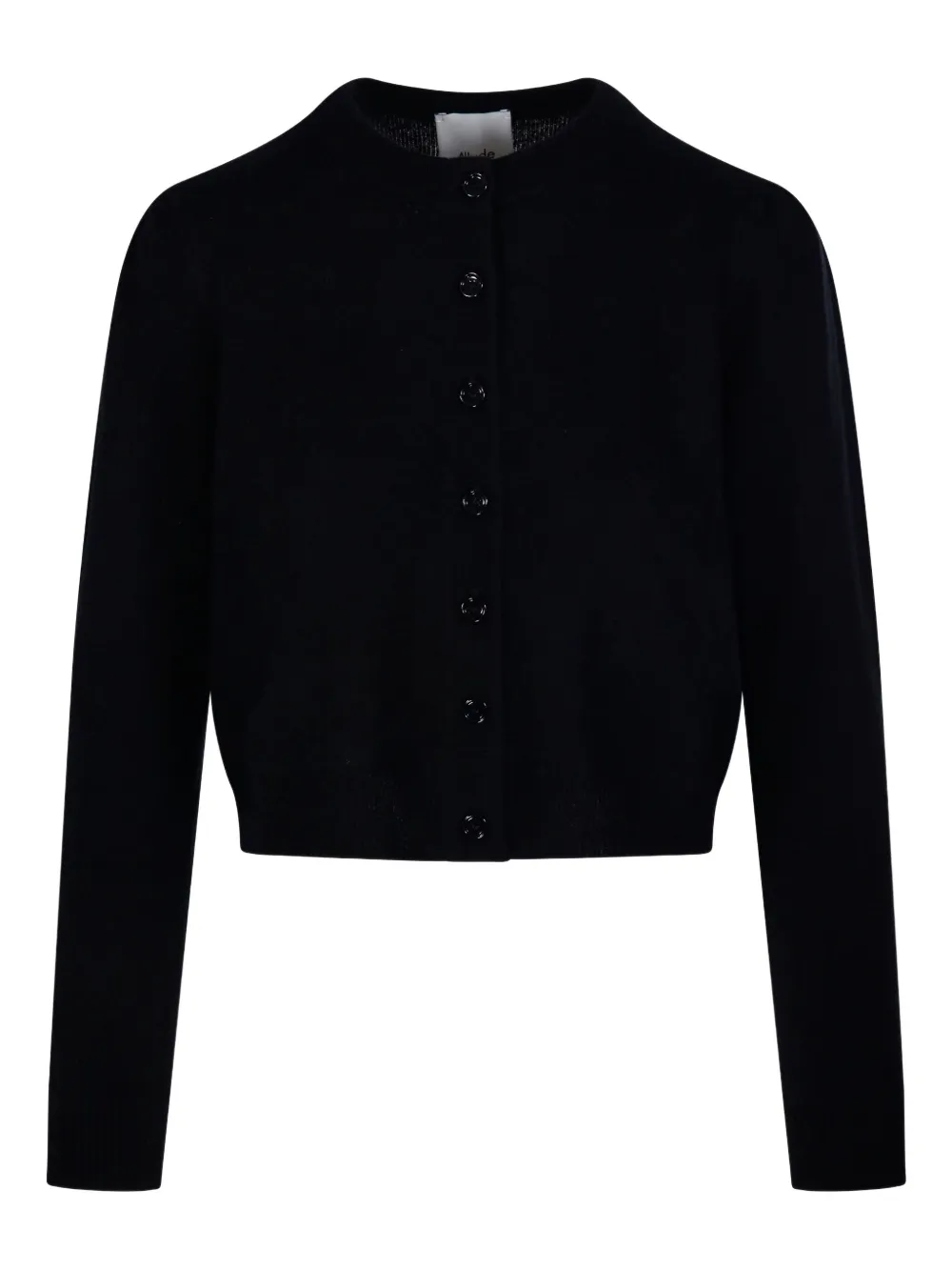 Allude crew-neck cardigan Zwart