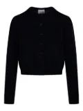 Allude crew-neck cardigan - Black