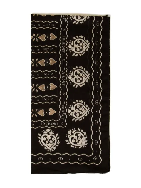 TWINSET heart-embellished scarf