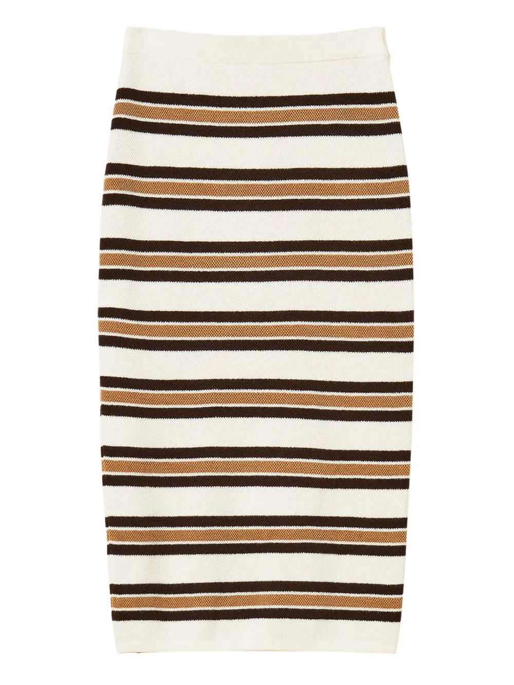 TWINSET Gestreepte midi-rok Wit