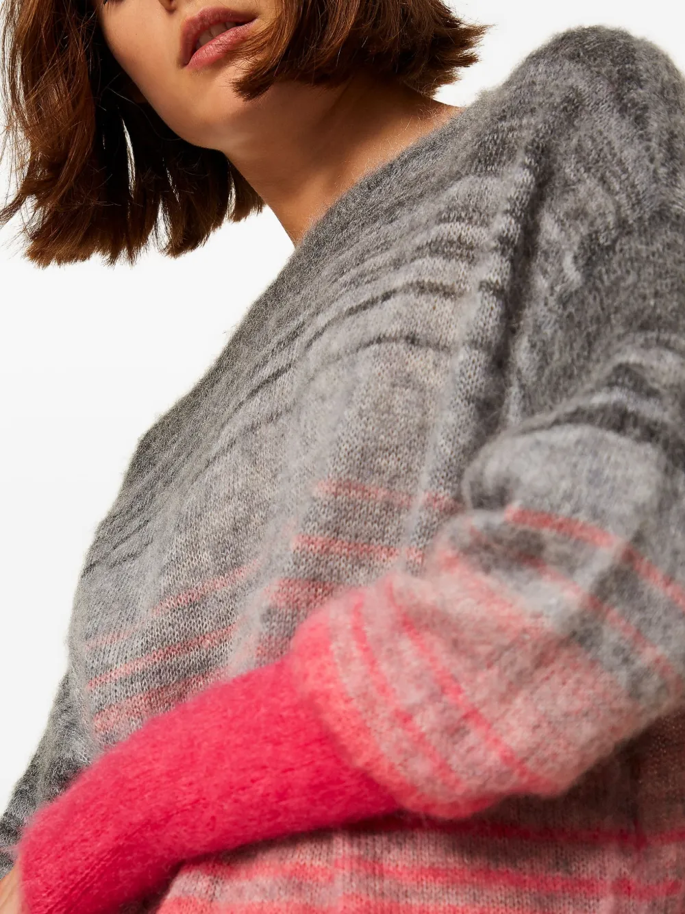 TWINSET Gestreepte trui Grijs