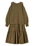 TWINSET shoulder cut-out midi dress - Green