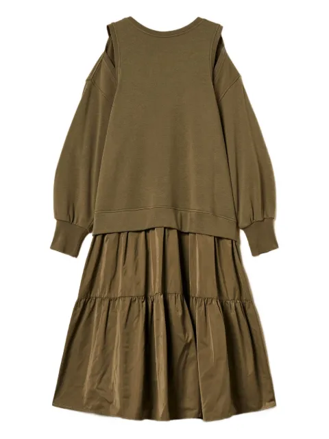 TWINSET shoulder cut-out midi dress