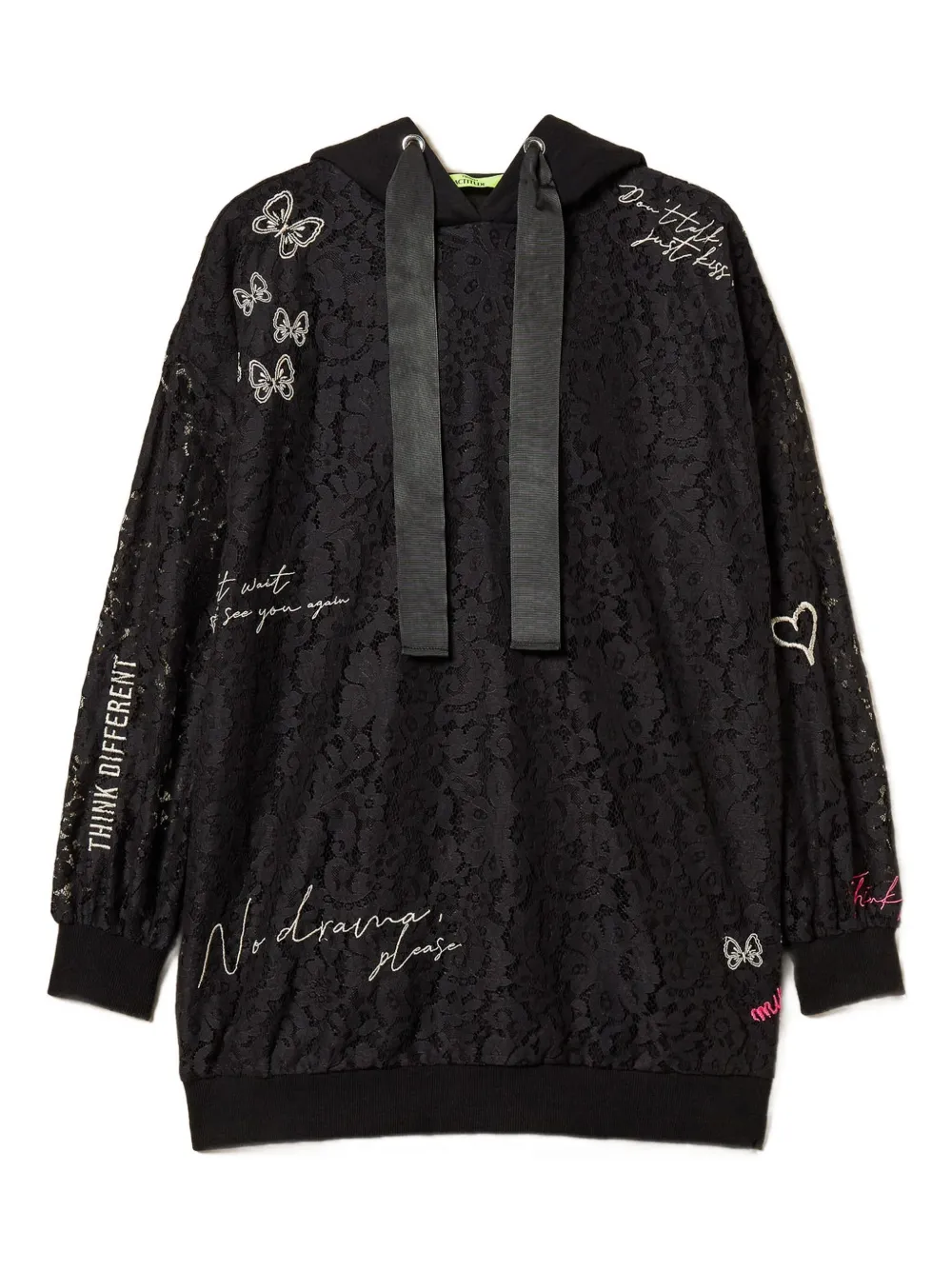 TWINSET Felpa con cappuccio - Nero