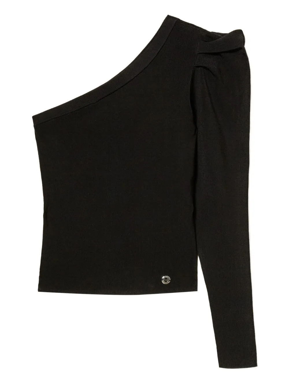 TWINSET one-shoulder draping top - Nero