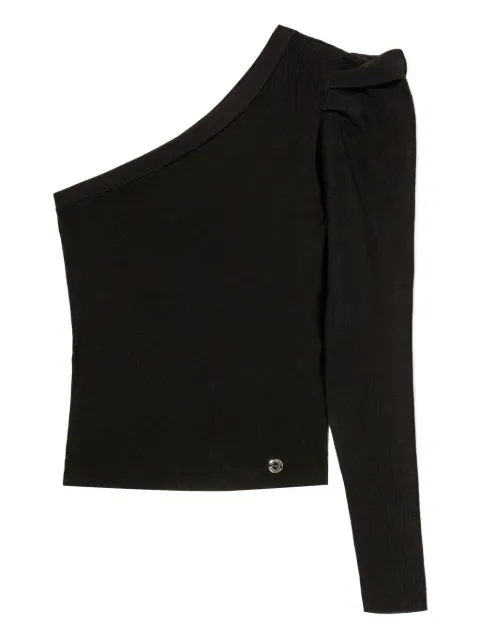 TWINSET top drapeado con hombro descubierto