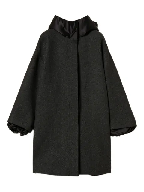 TWINSET hooded single-breasted coat
