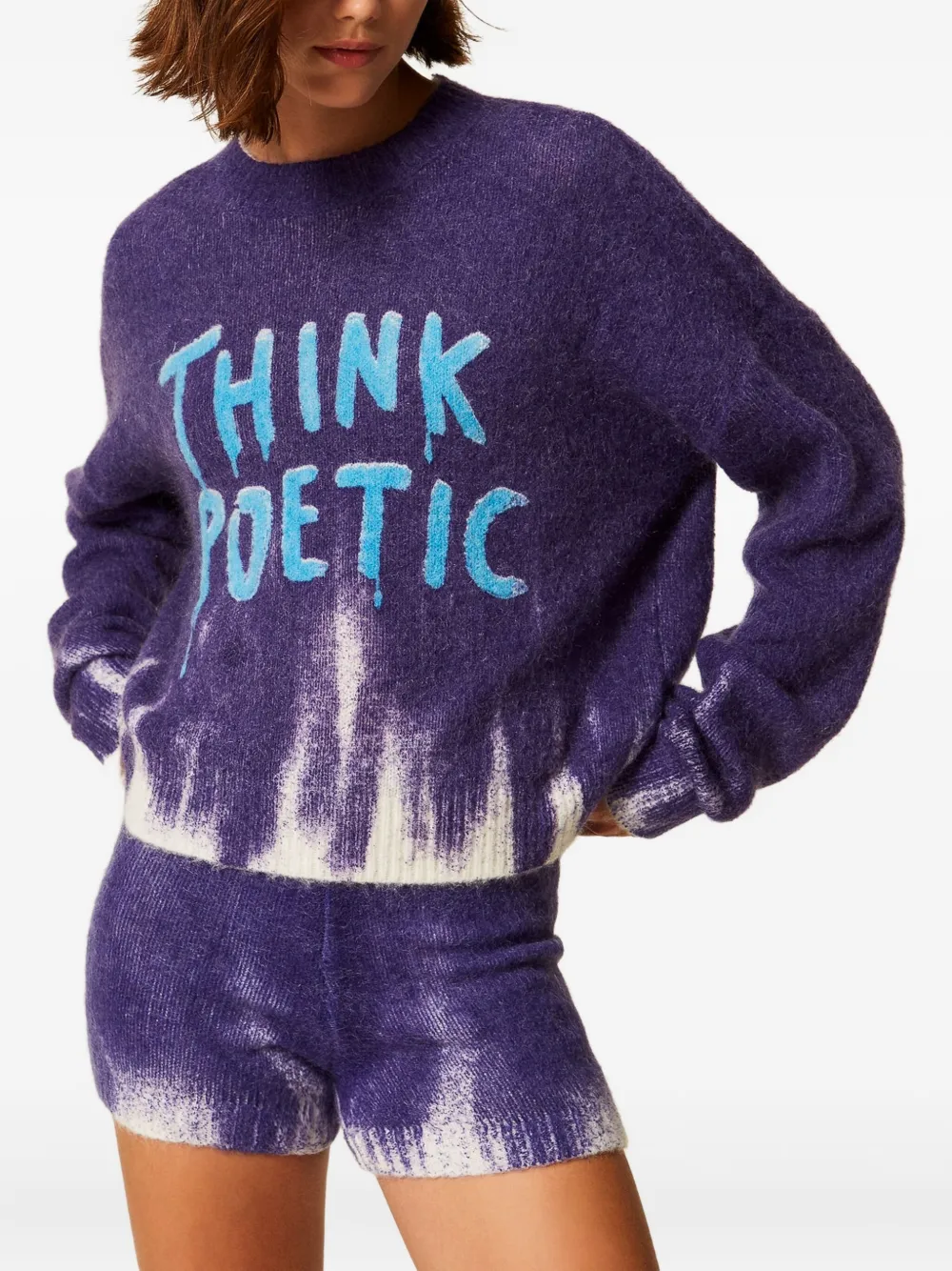 TWINSET lettering-print sweater | Knitted Sweaters | Image 2