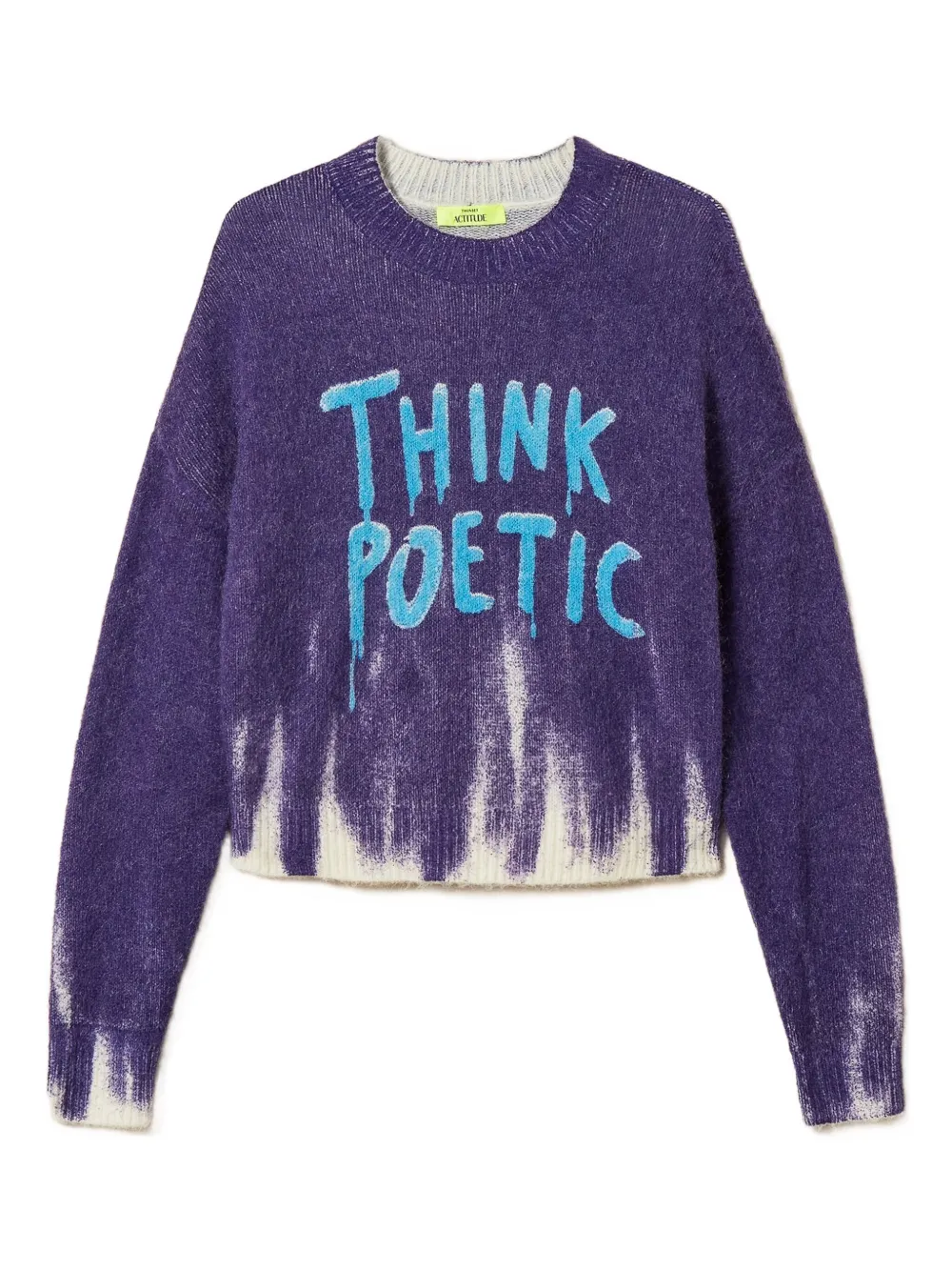 TWINSET lettering-print sweater | Purple | Image 1