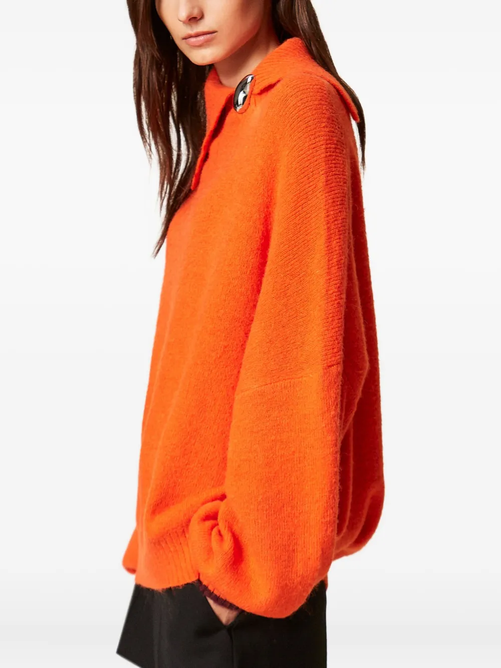 TWINSET Coltrui met broche detail Oranje