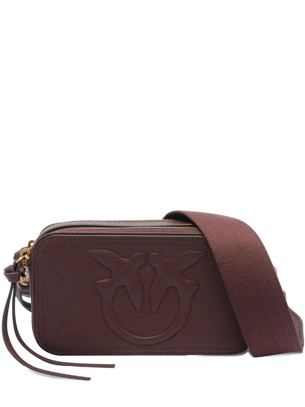 PINKO embossed-logo zip-top mini bag Bruin