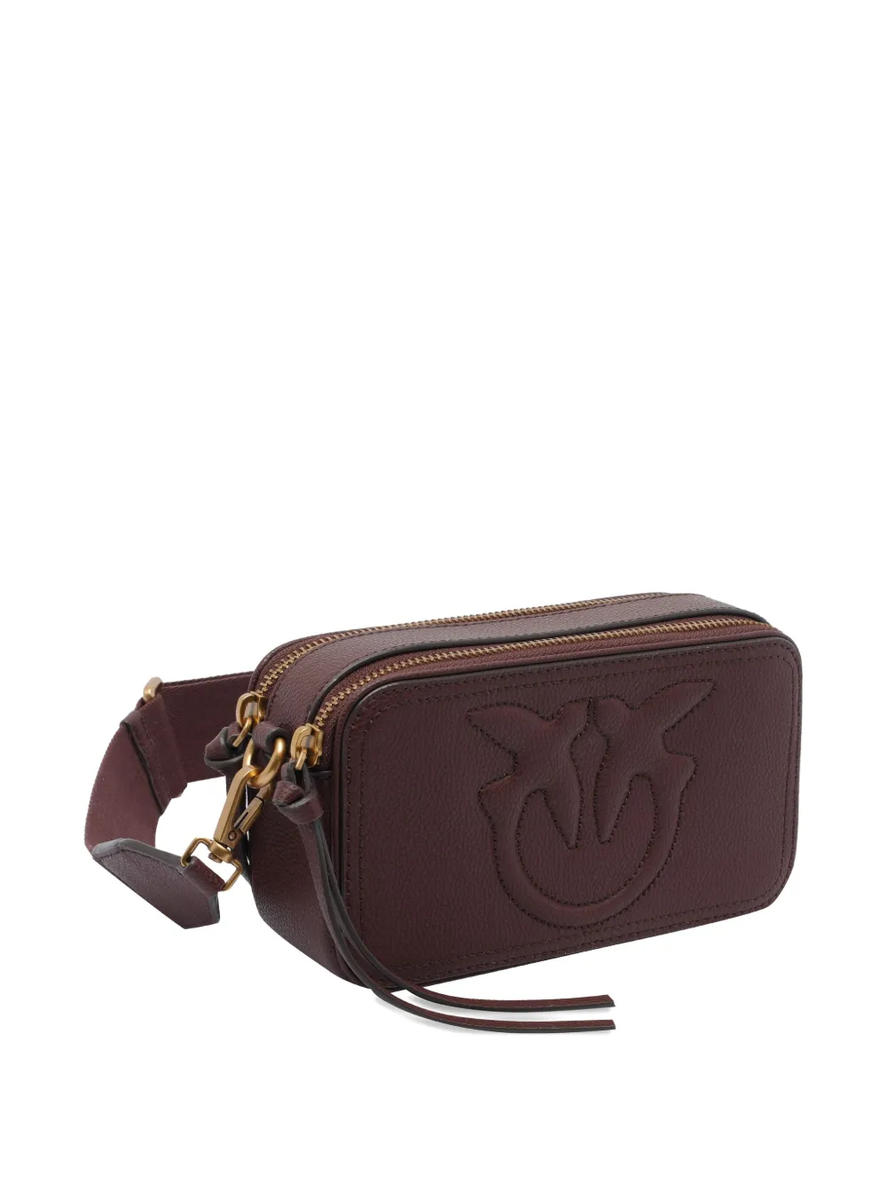 PINKO embossed-logo zip-top mini bag Bruin