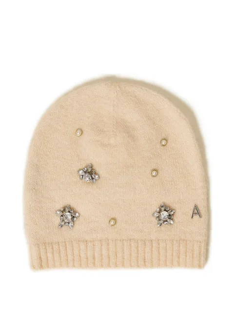 TWINSET embellished knitted beanie hat