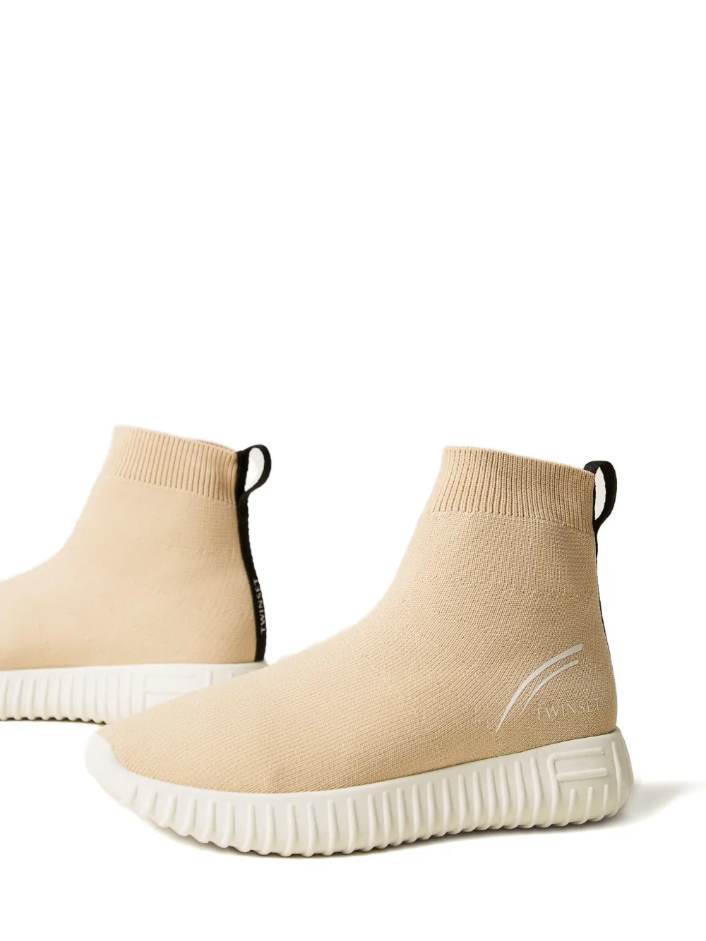 TWINSET Kids Sneakers met logoprint Beige