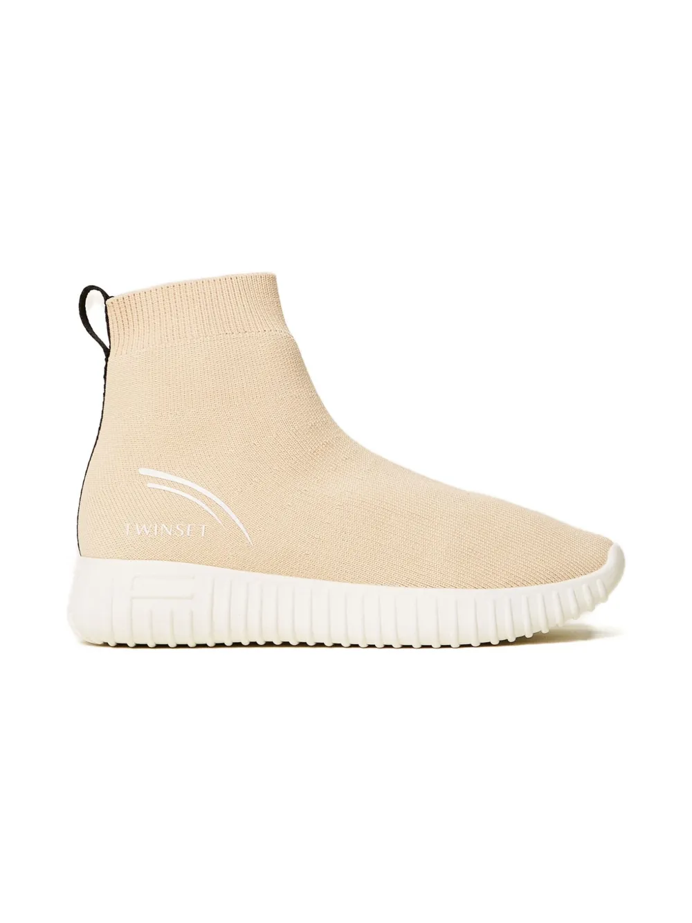 TWINSET Kids Sneakers met logoprint Beige