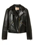 TWINSET biker quilted-panel jacket - Black
