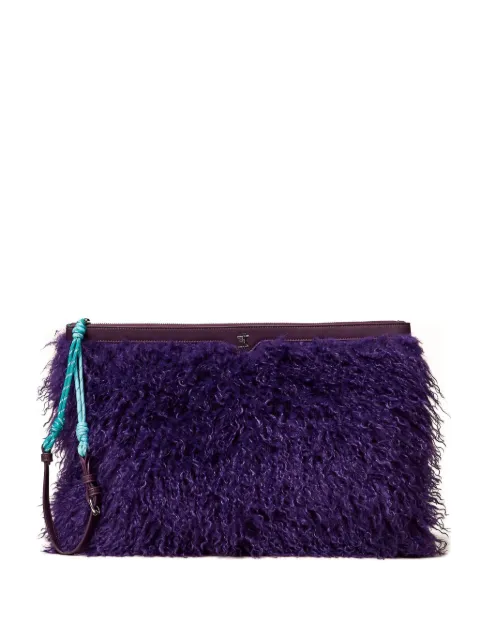 TWINSET Myfo faux-fur clutch bag