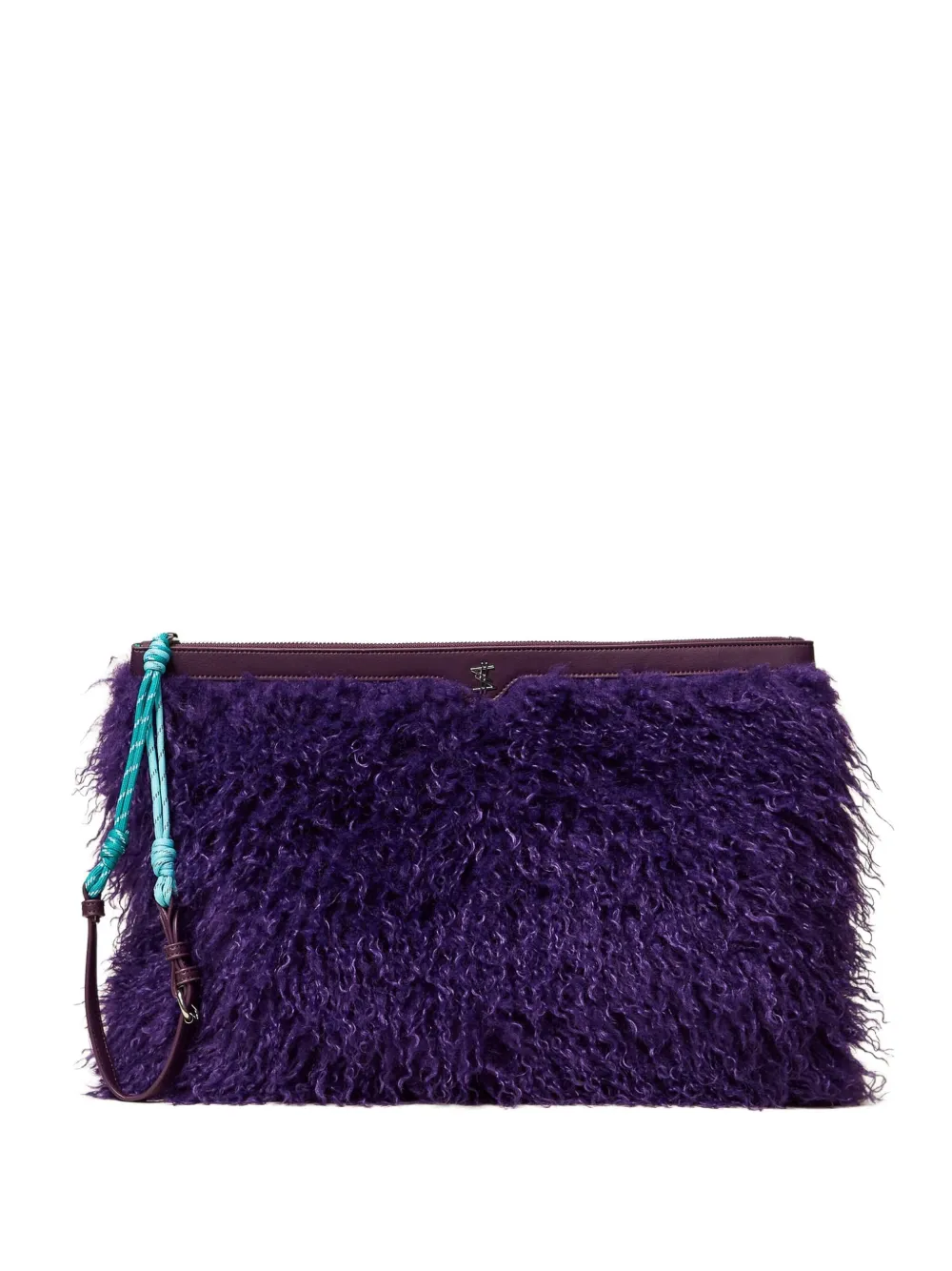 TWINSET Clutch Myfo in pelliccia sintetica - Viola
