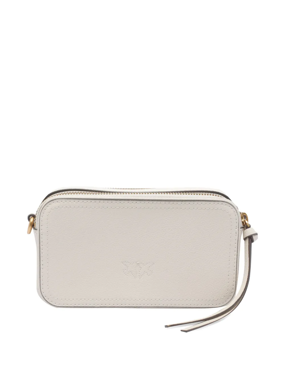 Pinko Love Birds Embossed-logo Tote Bag In Neutral