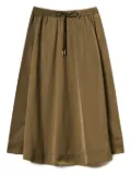 TWINSET drawstring-waist midi skirt - Green