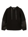 TWINSET organza-sleeve sweatshirt - Black