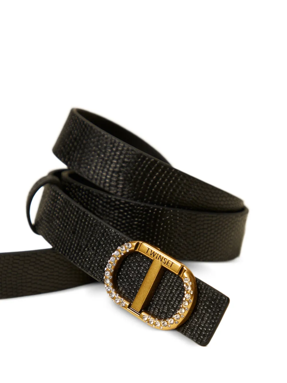 TWINSET Leren riem - Zwart