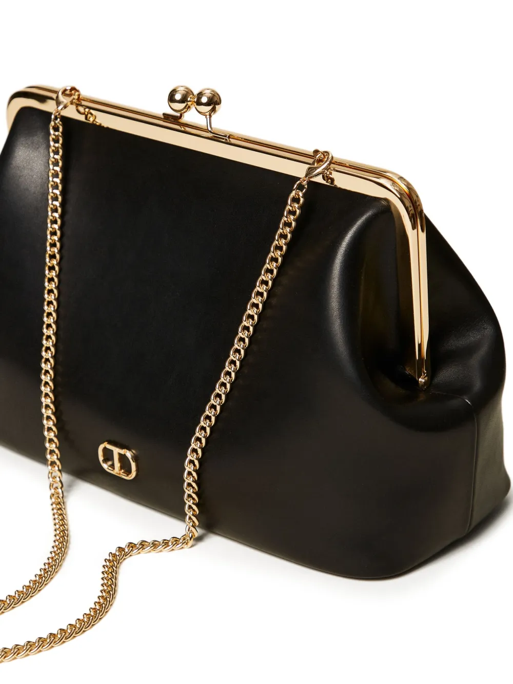 TWINSET Crossbodytas met gesp en ketting Zwart