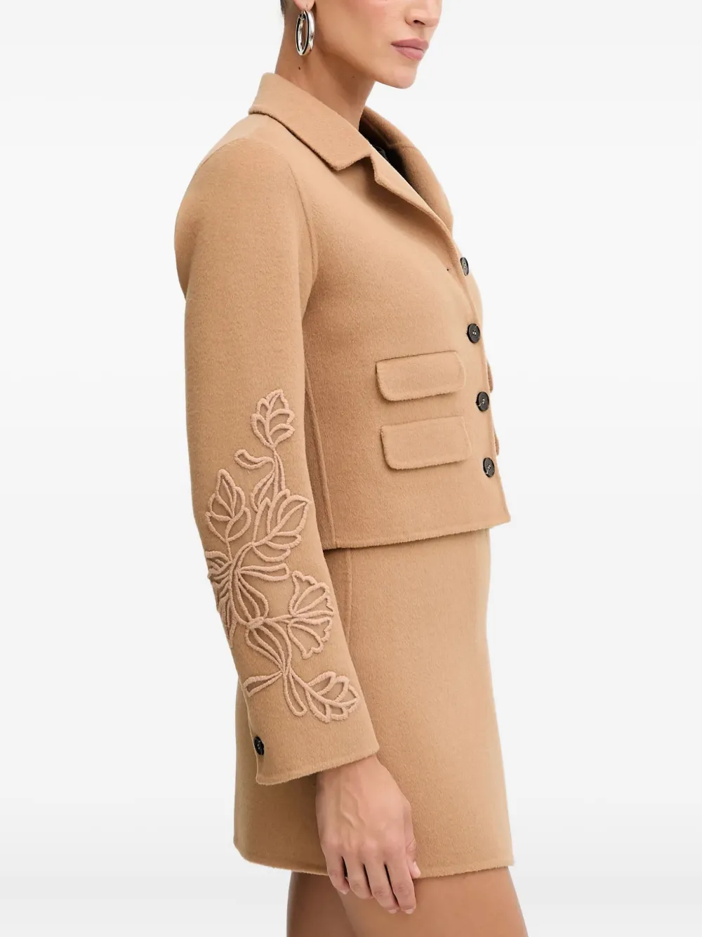 Ermanno Scervino floral-appliqué fitted jacket | Fitted Jackets | Image 2