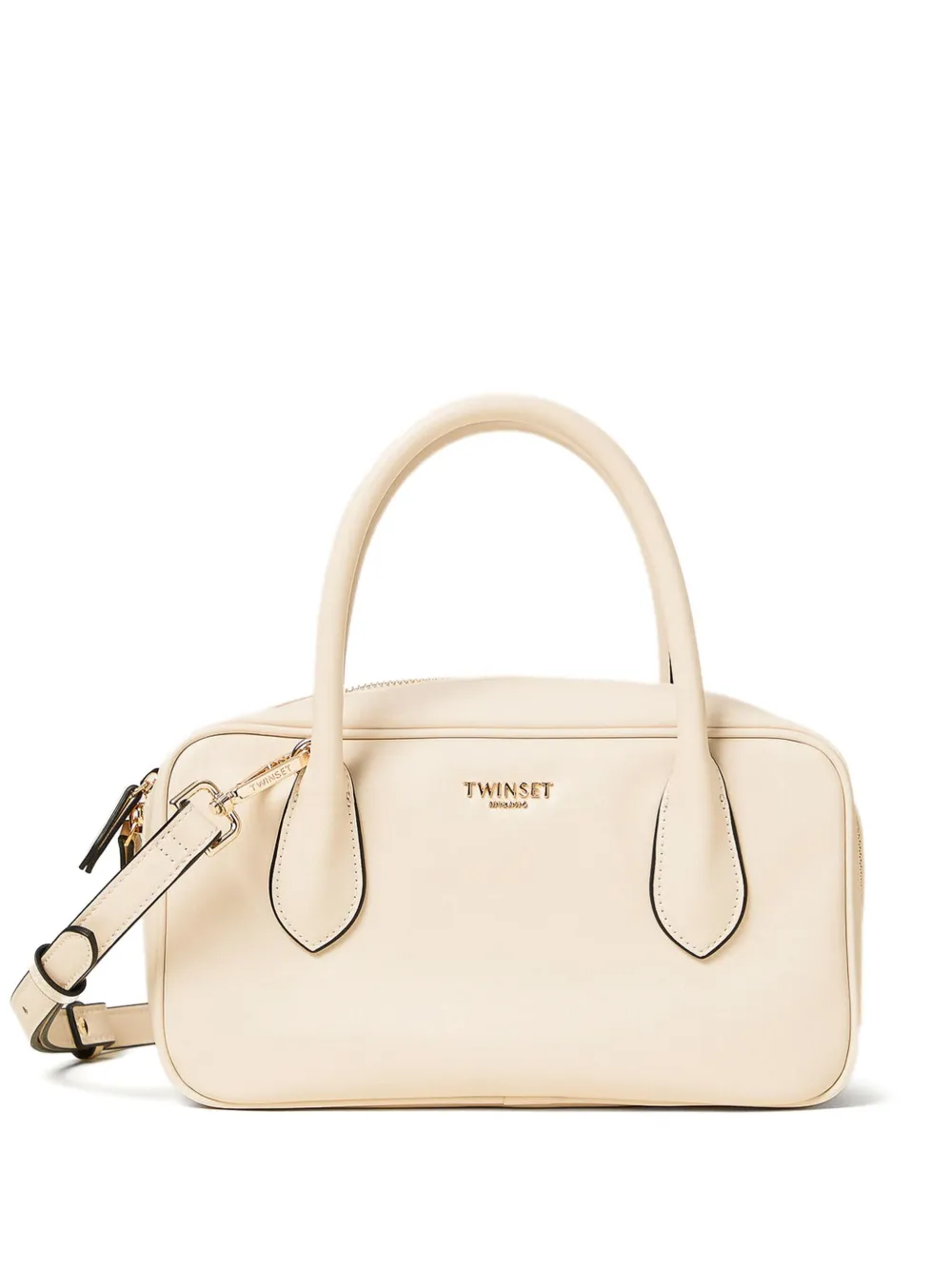 Twinset Top-handle Zip-fastening Bag In Neutral