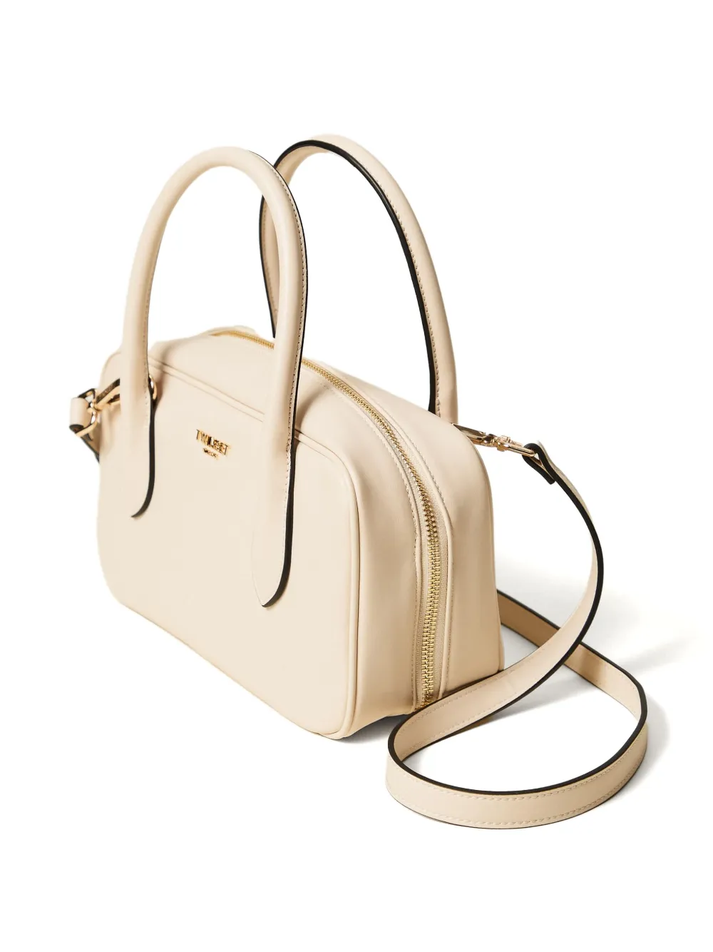 TWINSET Shopper met ritssluiting en handvat - Beige